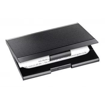 Business Card Holder Sigel VZ134 Metal Black