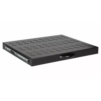 Equip Sliding Shelf 19 inch, 1U, 600mm, Black