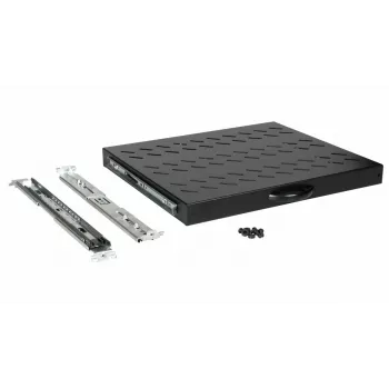 Equip Sliding Shelf 19 inch, 1U, 600mm, Black