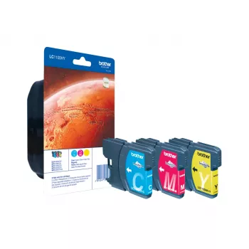 Brother LC-1100HYRBWBPDR ink cartridge 3 pc(s) Original Cyan, Magenta, Yellow