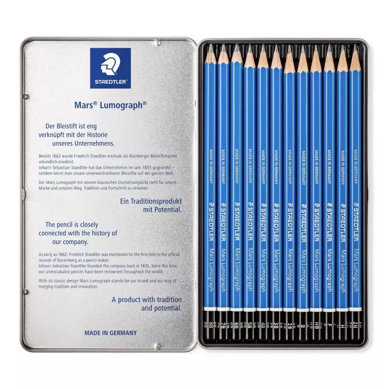 Pencil Staedtler Mars Lumograph 100 12 pcs