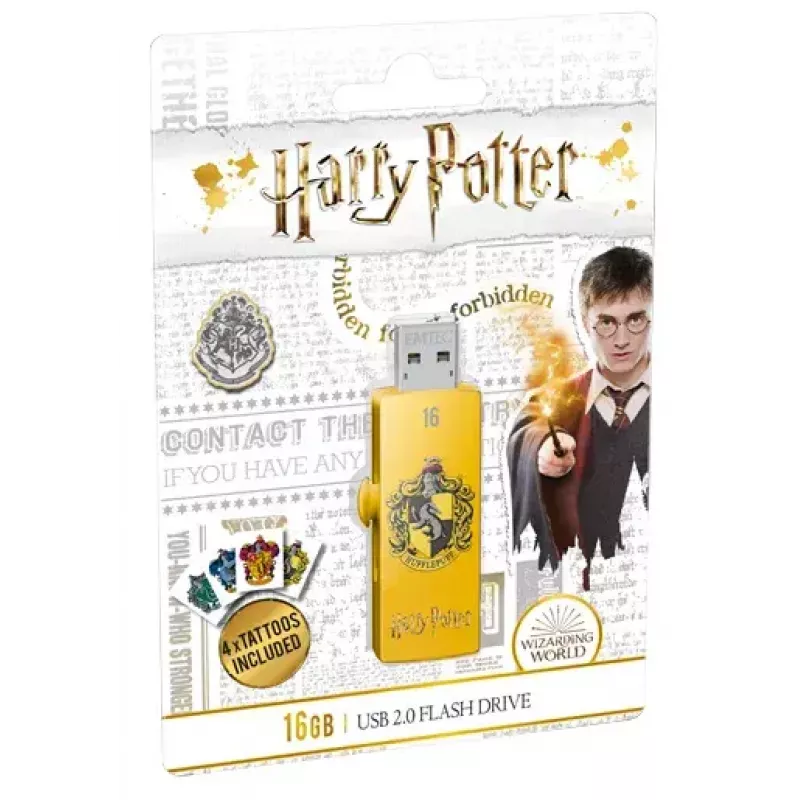 USB flash drive EMTEC M730 Harry Potter 16 GB USB Type-A 2.0 yellow, slide form factor