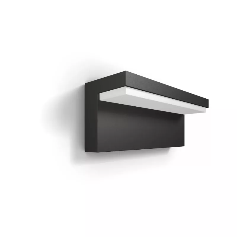 Outdoor wall lighting Philips myGarden Bustan 9W Anthracite Aluminium LED