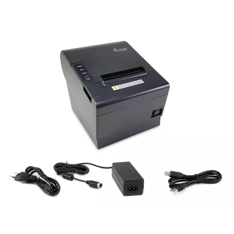 Equip 80mm Thermal POS Receipt Printer with Auto Cutter, USB/Cash Drawer connection