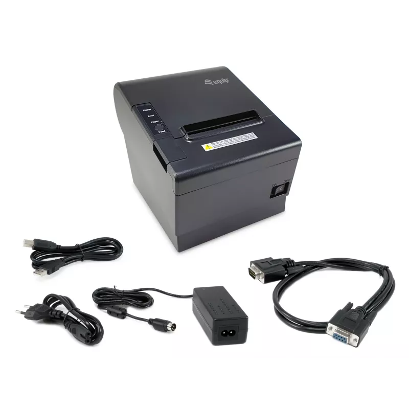 Equip 80mm Thermal POS Receipt Printer with Auto Cutter, USB/Ethernet/Serial/Cash Drawer connection