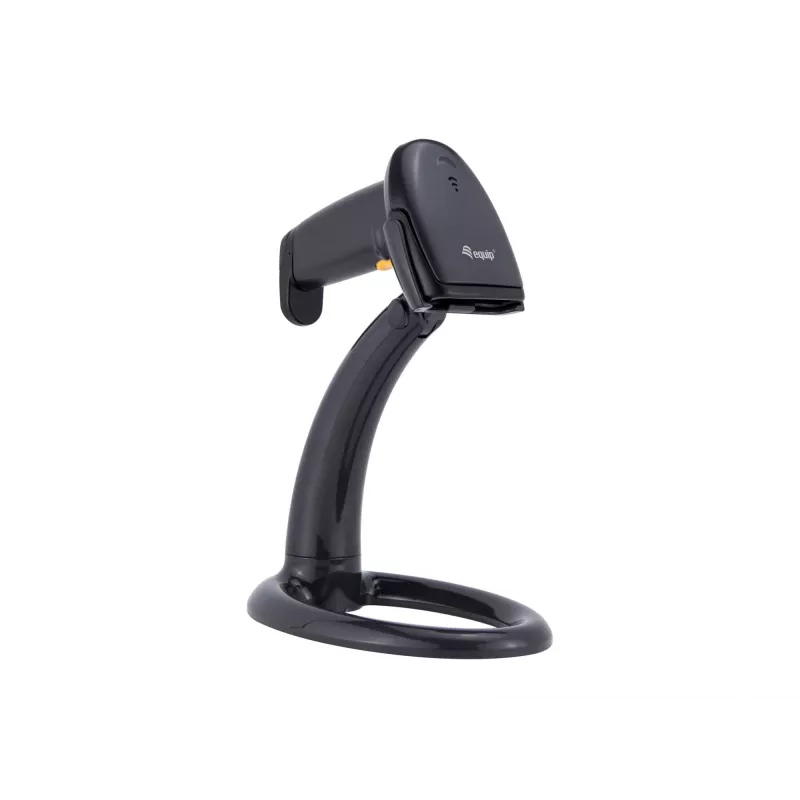 Handheld Barcode Scanner Equip USB 1D with Stand LED Wired 1.8m