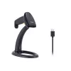 Handheld Barcode Scanner Equip USB 1D with Stand LED Wired 1.8m