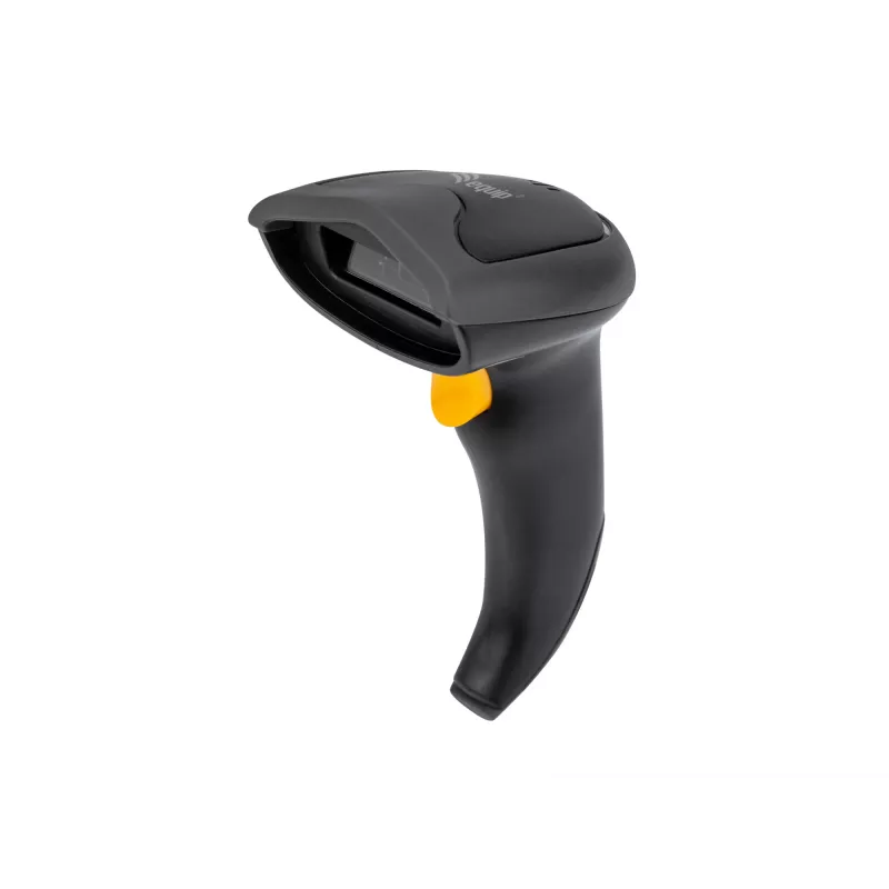Handheld Barcode Scanner Equip 1D Laser USB Wired Black ABS