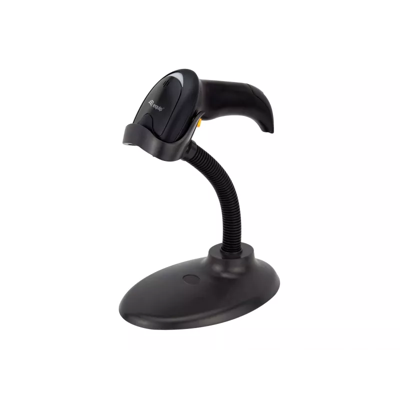 Handheld Barcode Scanner Equip 1D Laser USB Wired Black ABS
