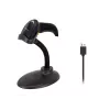 Handheld Barcode Scanner Equip 1D Laser USB Wired Black ABS