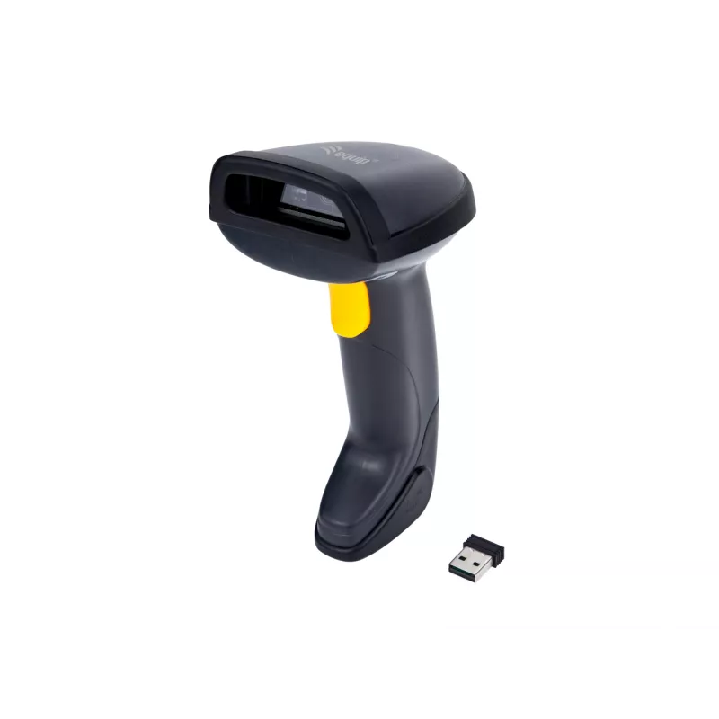 Handheld Barcode Reader Equip Wireless 2D Barcode Scanner with Stand