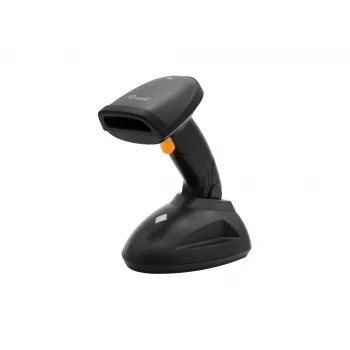 Handheld Barcode Reader Equip Wireless 2D Barcode Scanner Long Distance with Stand