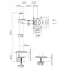 Equip 17 inch-32 inch Articulating Monitor Desk Mount Bracket