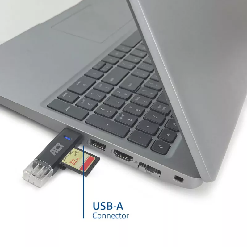 Card Reader ACT USB-C/USB-A 3.0 Black