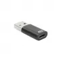 USB-A male to USB-C female adapter ACT AC7376 black