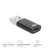 USB-A male to USB-C female adapter ACT AC7376 black
