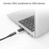 USB-A male to USB-C female adapter ACT AC7376 black