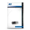 USB-A male to USB-C female adapter ACT AC7376 black