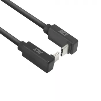 ACT USB 3.0 10Gbps 60W USB Type-C (up/down angled) to USB Type-C (up/down angled) Cable, 0.5 meters