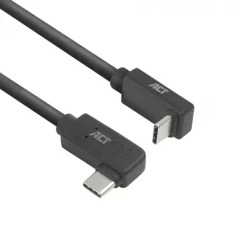 ACT USB 3.0 10Gbps 60W USB Type-C (left/right angled) to USB Type-C (up/down angled) Cable, 0.5 meters