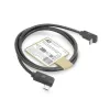 ACT USB 3.0 10Gbps 60W USB Type-C (left/right angled) to USB Type-C (up/down angled) Cable, 1 meter