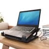 ACT Laptop stand, with fan, 5 positions height adjustable, 2-port hub