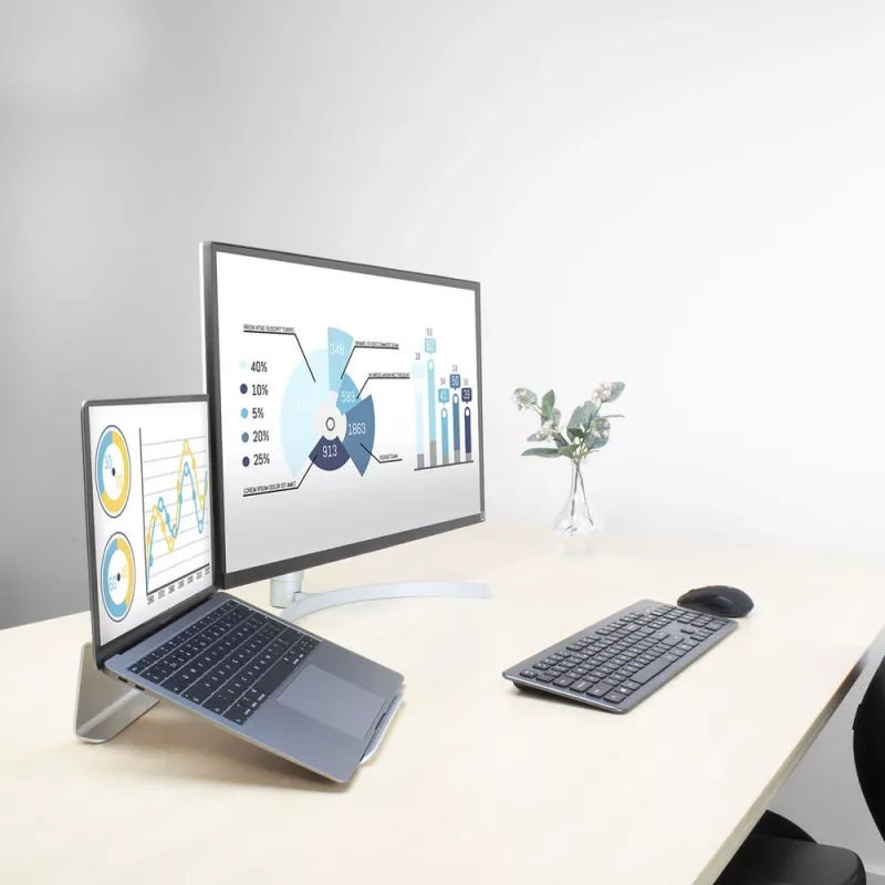 Laptop stand ACT AC8115 Aluminium Grey 190x260x90 mm