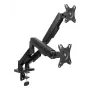 ACT Monitor arm 35 inch, gas spring, 2 monitors, Essentials, Clamp/Grommet, 18 kg, 43.2 cm (17 inch), 88.9 cm (35 inch), 100 x 100 mm, Black