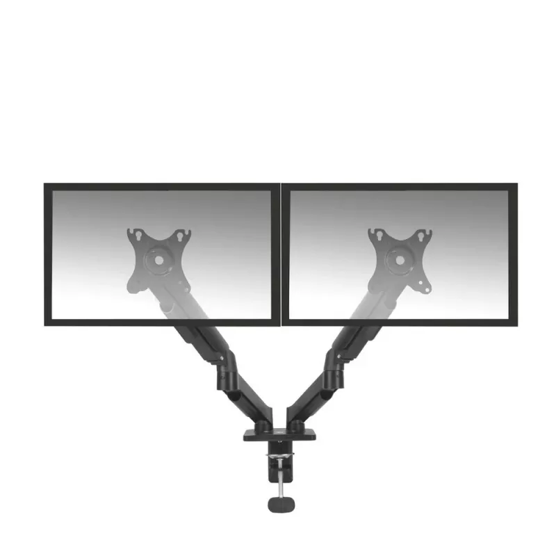 ACT Monitor arm 35 inch, gas spring, 2 monitors, Essentials, Clamp/Grommet, 18 kg, 43.2 cm (17 inch), 88.9 cm (35 inch), 100 x 100 mm, Black