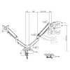 ACT Monitor arm 35 inch, gas spring, 2 monitors, Essentials, Clamp/Grommet, 18 kg, 43.2 cm (17 inch), 88.9 cm (35 inch), 100 x 100 mm, Black