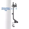 ACT Dual monitor arm office quick height adjustment Clamp/Bolt-through 14 kg