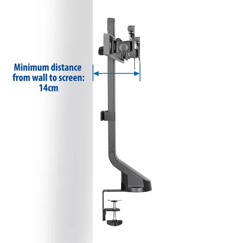 ACT Dual monitor arm office quick height adjustment Clamp/Bolt-through 14 kg