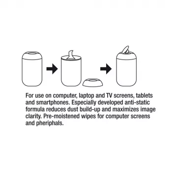 Equipment cleansing wipes ACT AC9515 100st for LCD LED Plasma