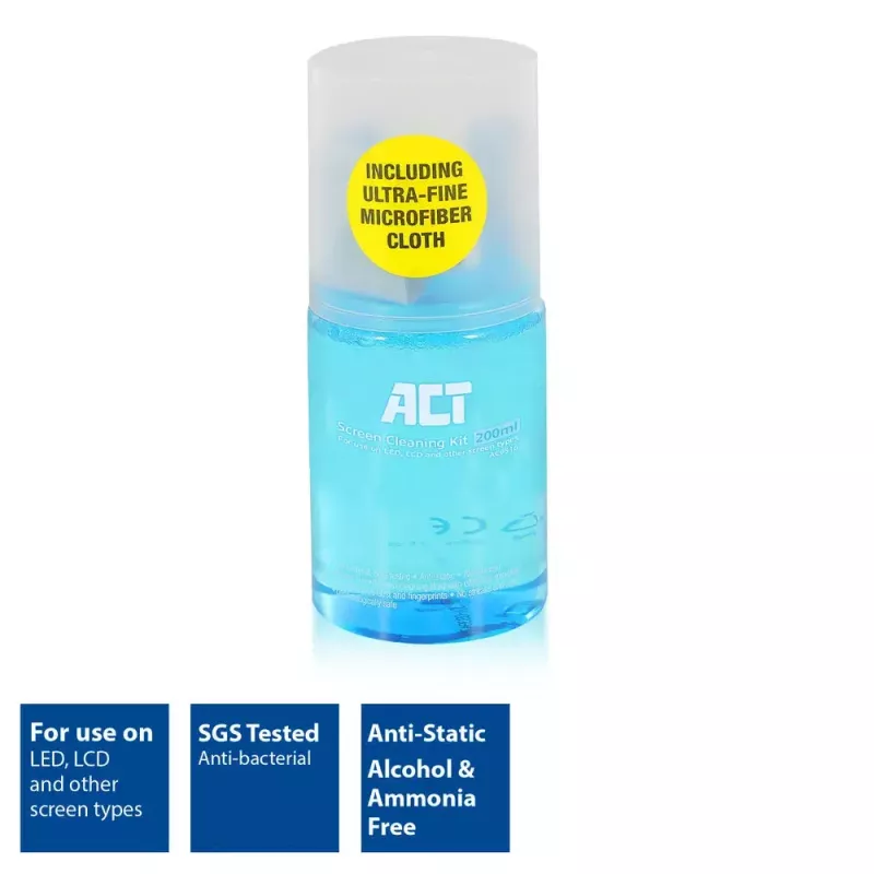 Equipment cleansing spray ACT 200ml for LCD LED Plasma screens