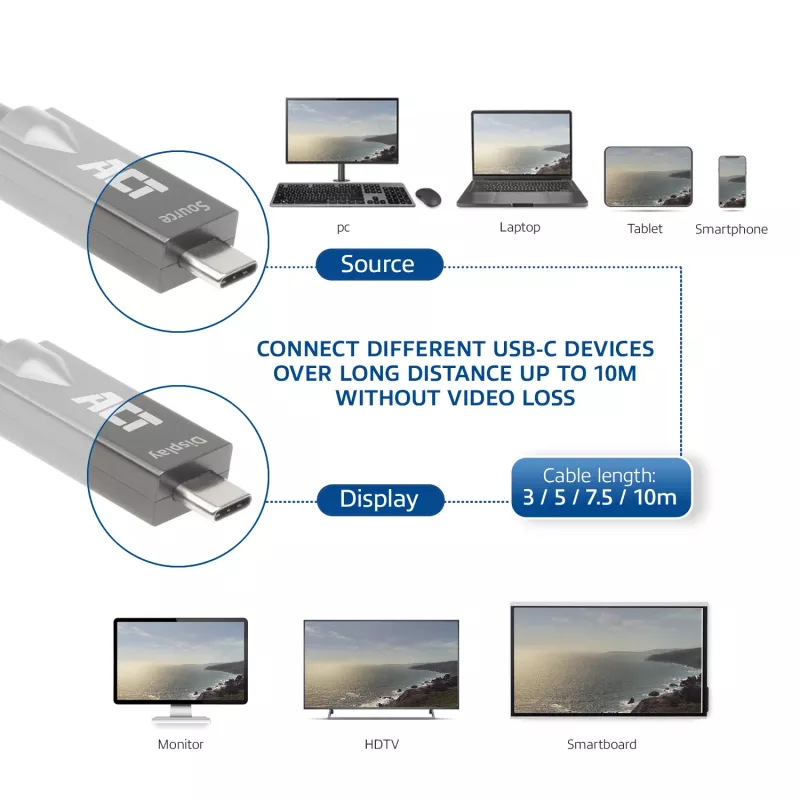ACT USB-C 3.2 Gen2 Active Optical Cable (AOC) connection cable, 3m