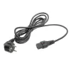 ACT Powercord CEE 7/7 male (angled) - C13 IEC Lock black 5 m, EL269S