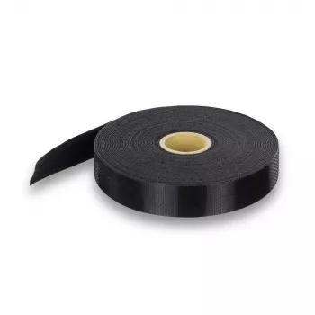 ACT Hook & Loop cable tie 20 mm, Hook & loop cable tie, Nylon, Polypropylene (PP), Black, 10000 mm, 27 mm, 165 mm