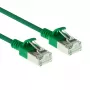 ACT Green 1 meter LSZH U/FTP CAT6A datacenter slimline patch cable snagless with RJ45 connectors