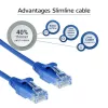 ACT Blue 1.5 meter LSZH U/UTP CAT6 datacenter slimline patch cable snagless with RJ45 connectors