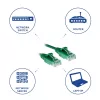 ACT Green 2 meter LSZH U/UTP CAT6 datacenter slimline patch cable snagless with RJ45 connectors