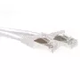 ACT White 1 meter SFTP CAT6A patch cable snagless with RJ45 connectors