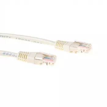 ACT Ivory 2 meter U/UTP CAT5E patch cable with RJ45 connectors