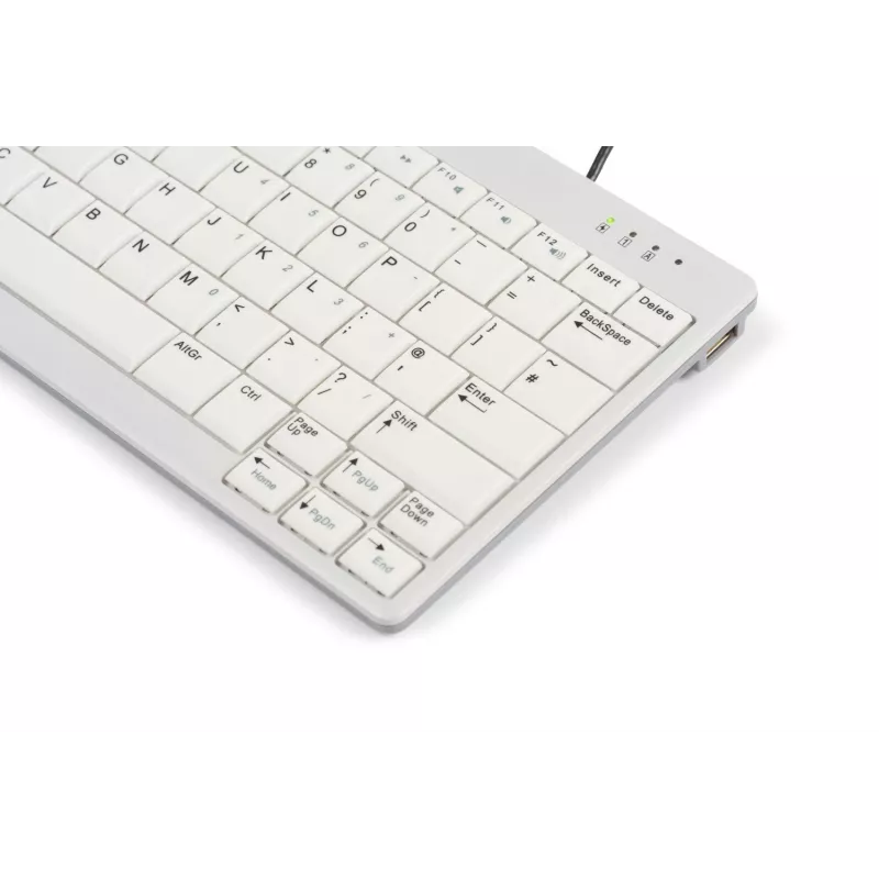 BakkerElkhuizen UltraBoard 950 V2 US Qwerty, Wired, USB, Scissor key switch, QWERTY, Dark Grey, Light grey