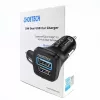 Power charger CHOETECH C0051 dual USB-A 36W QC3.0, black