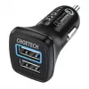 Power charger CHOETECH C0051 dual USB-A 36W QC3.0, black
