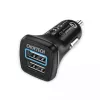 Power charger CHOETECH C0051 dual USB-A 36W QC3.0, black