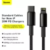 Cable Baseus Tungsten Gold 1 m Black Lightning to USB C