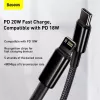Cable Baseus Tungsten Gold 1 m Black Lightning to USB C