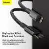 Cable Baseus Tungsten Gold 1 m Black Lightning to USB C