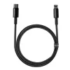 Cable Baseus Tungsten Gold 1 m Black Lightning to USB C